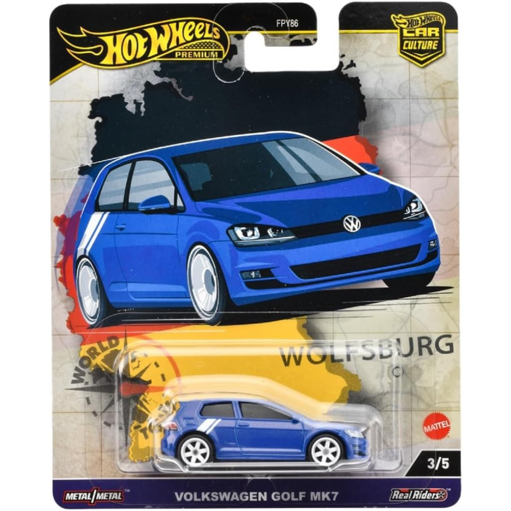 Hot Wheels Volkswagen ミニカーセット Машинка Hot Wheels Volkswagen Golf Mk7 (2024 Car Culture - World